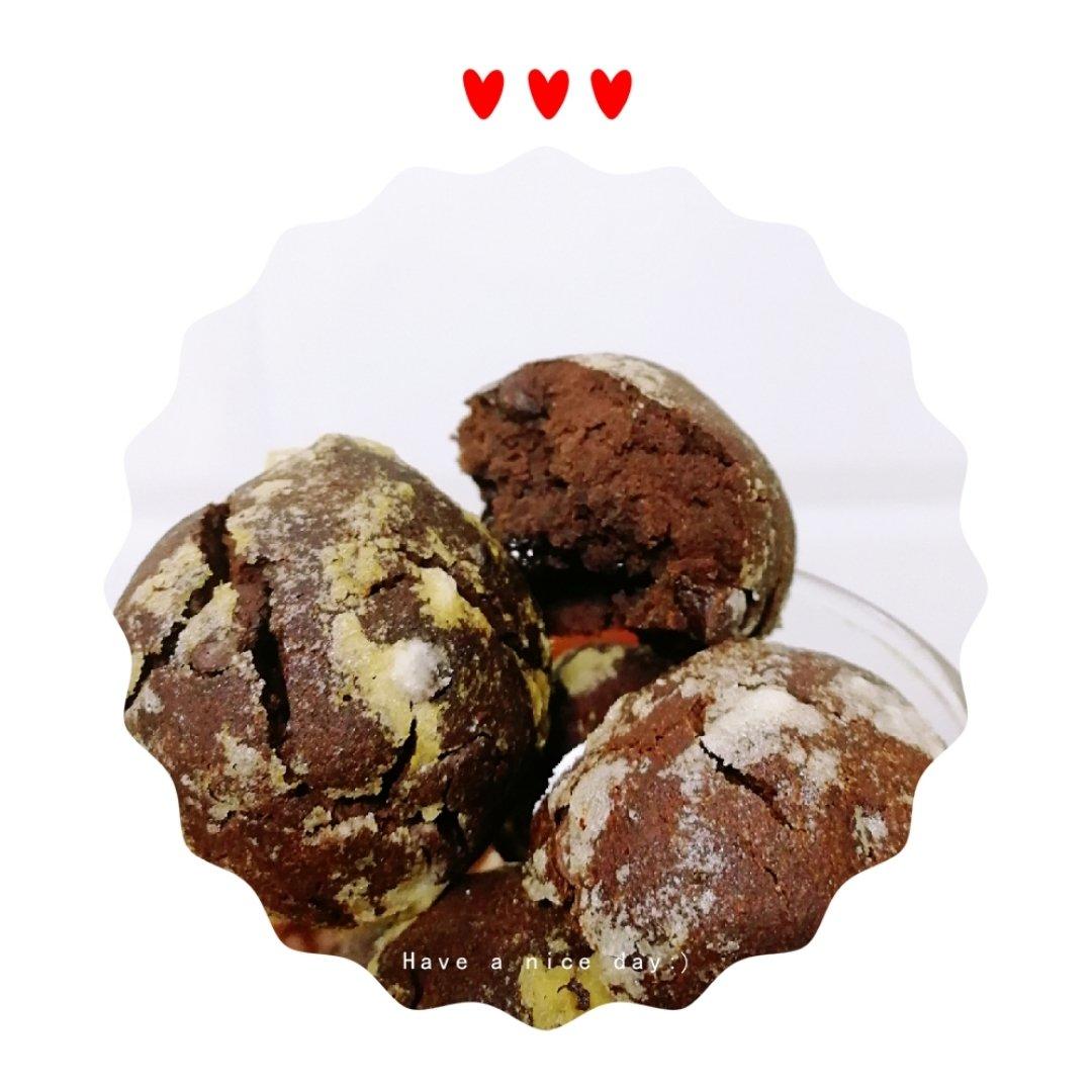 巧克力裂纹曲奇