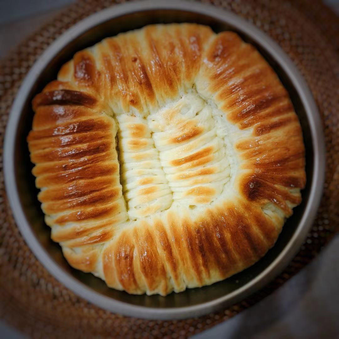 网红毛线球🧶面包❤️日式奶香超柔软拉丝网红面包🥯汤种法❤️适合新手【小美版】无蛋版