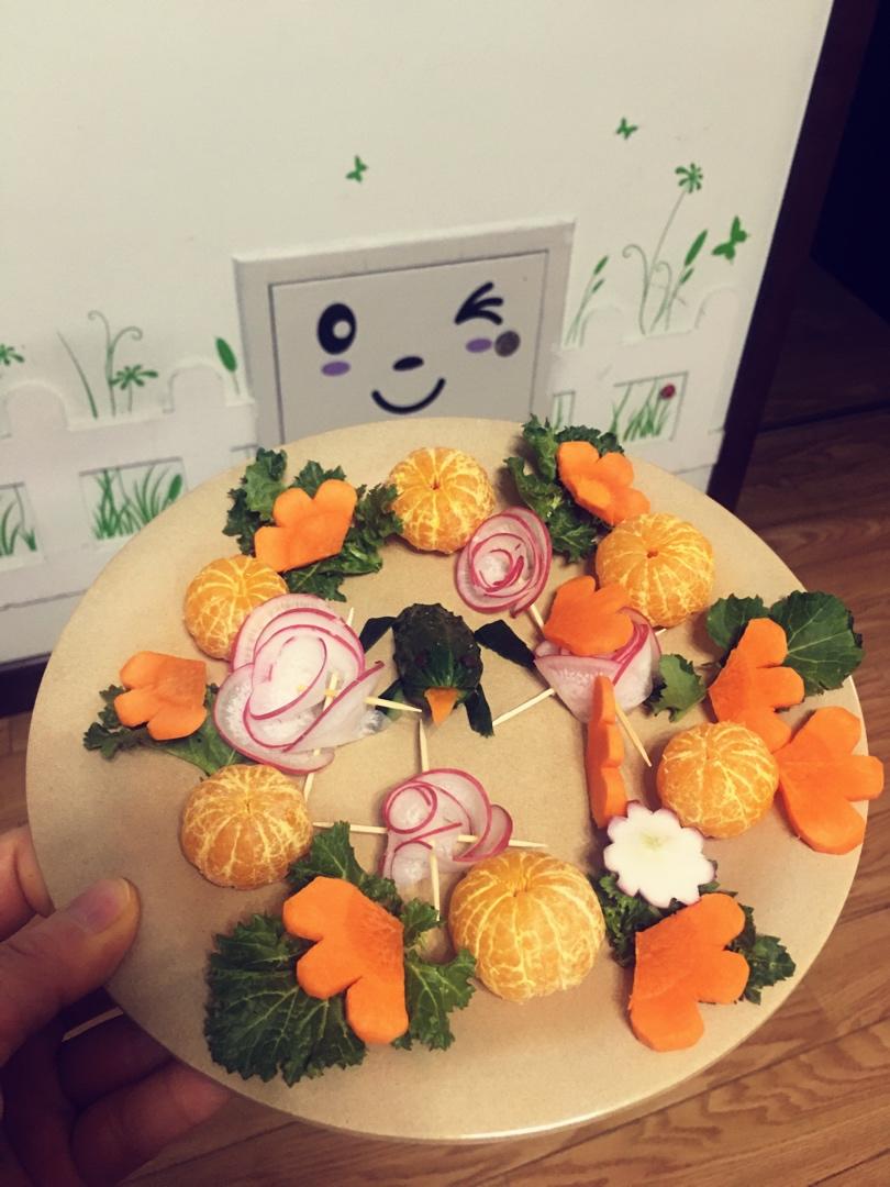 🌸花开富贵∣时蔬玫瑰花朵沙拉🌸