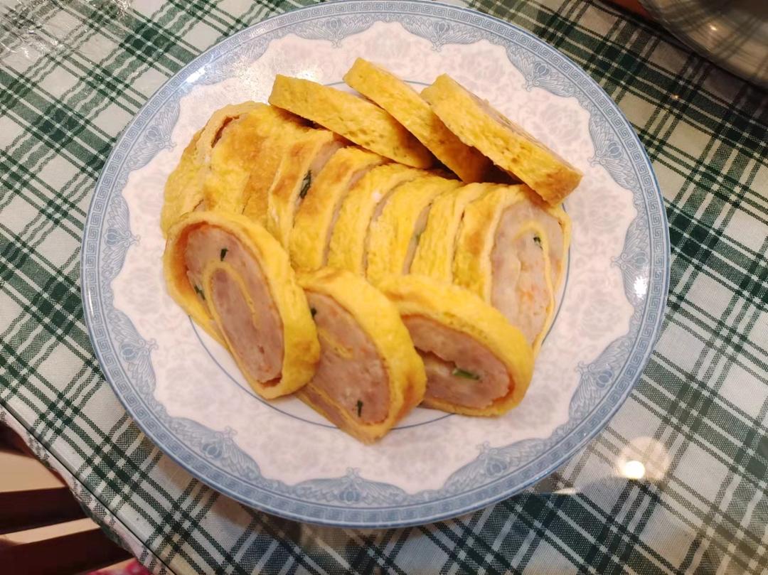 鲜虾鸡蛋卷