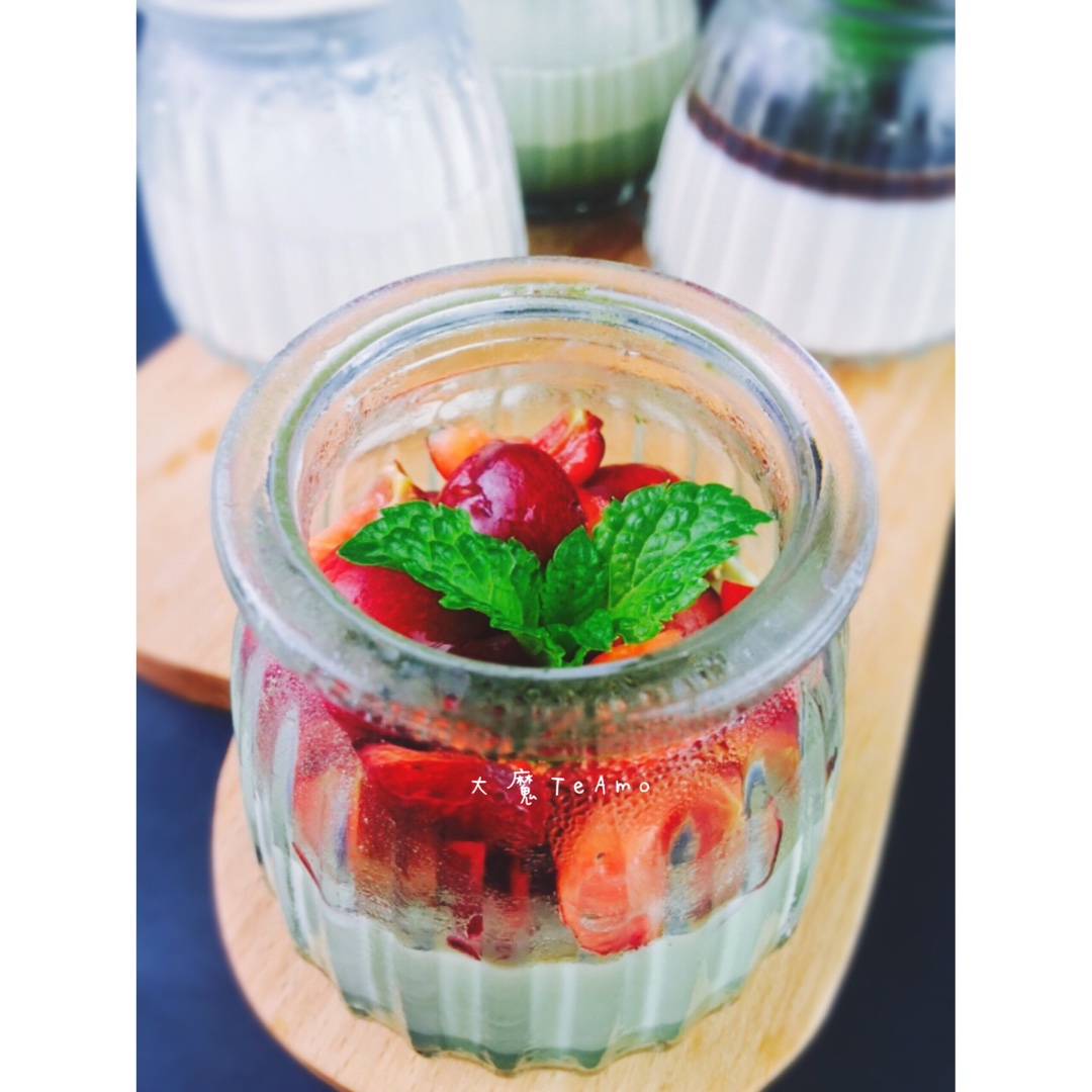 抹茶奶冻 panna cotta