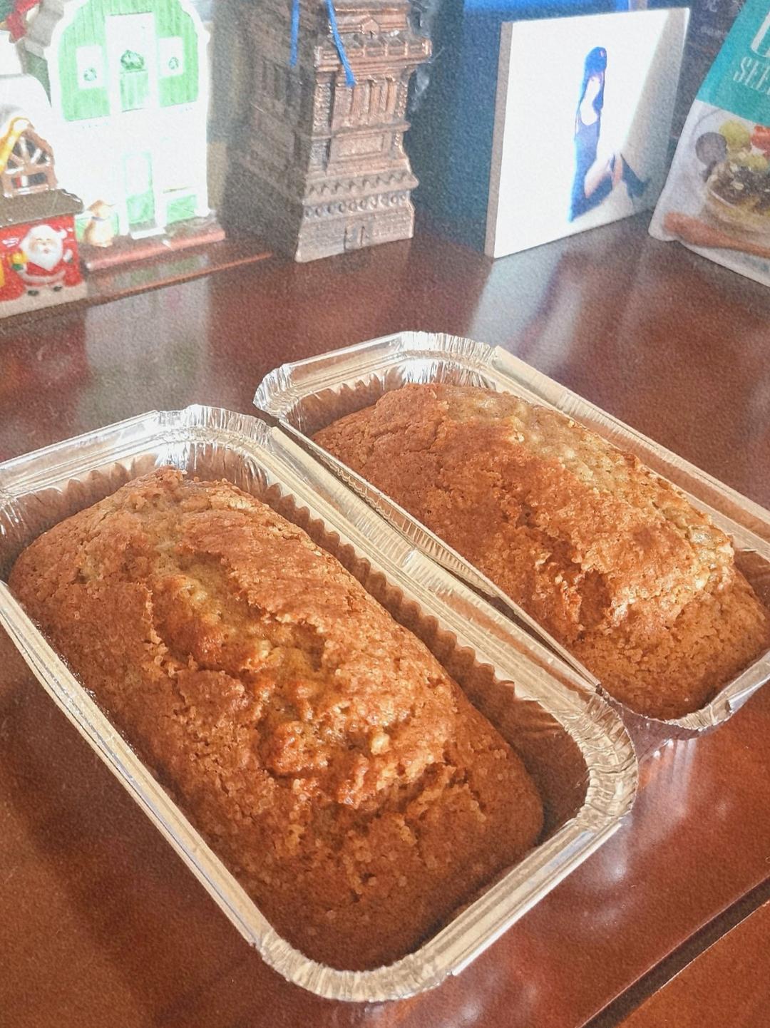 香蕉核桃磅蛋糕 Banana & Walnut Pound Cake