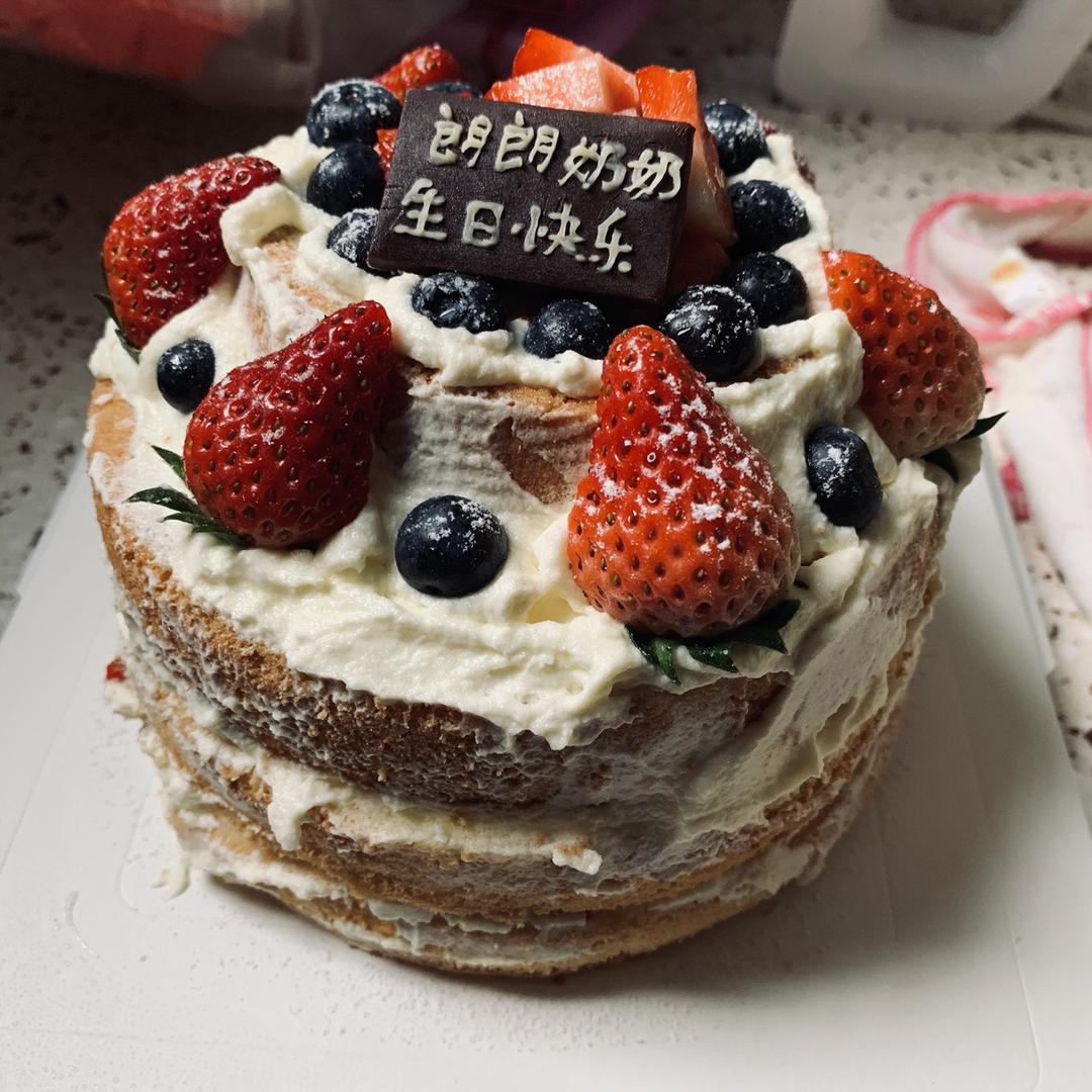 双莓裸蛋糕，少女心炸裂的蛋糕