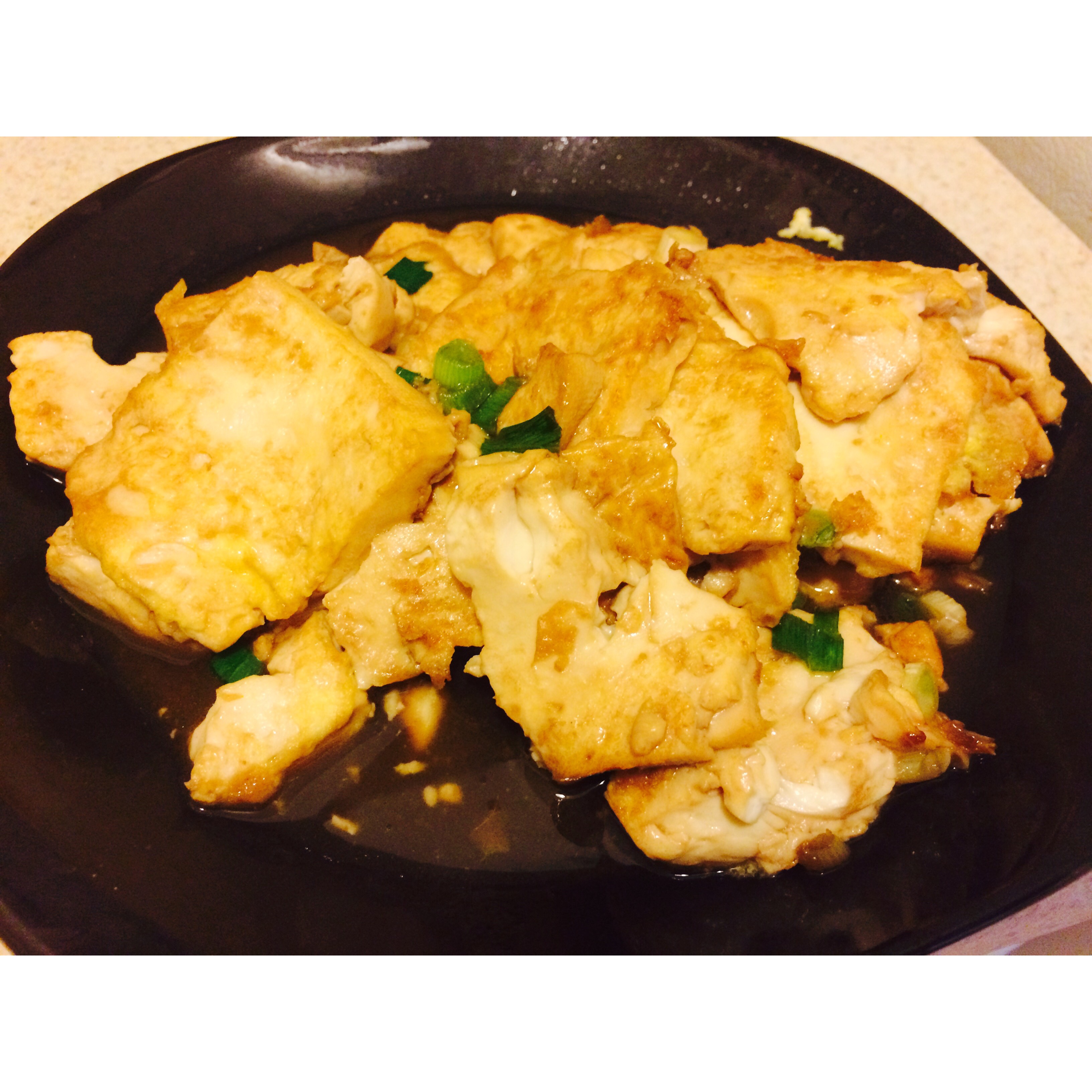 蚝油嫩豆腐