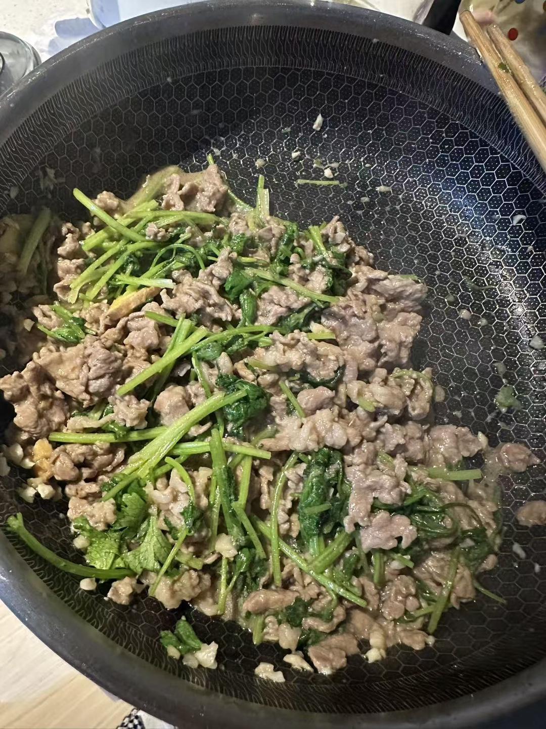 香菜炒牛肉