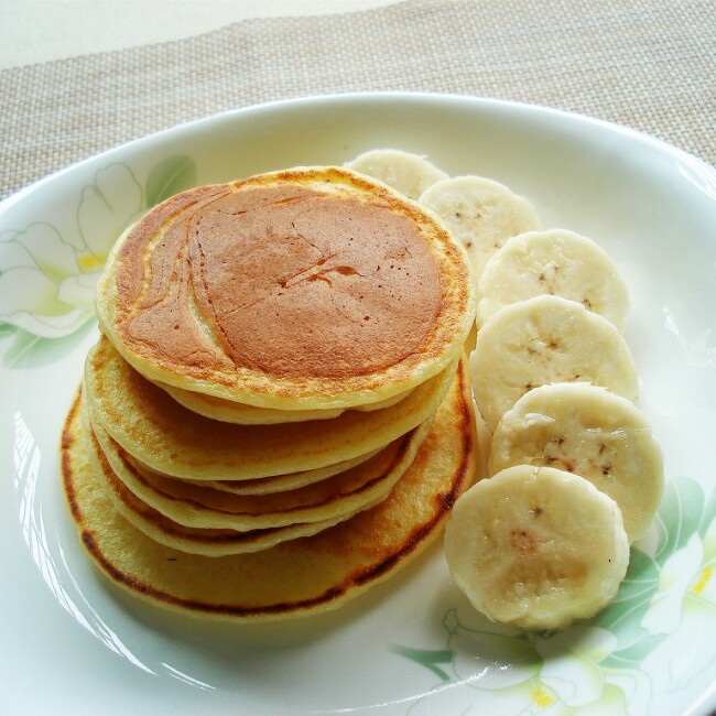 超级简单pancake【无黄油健康版】