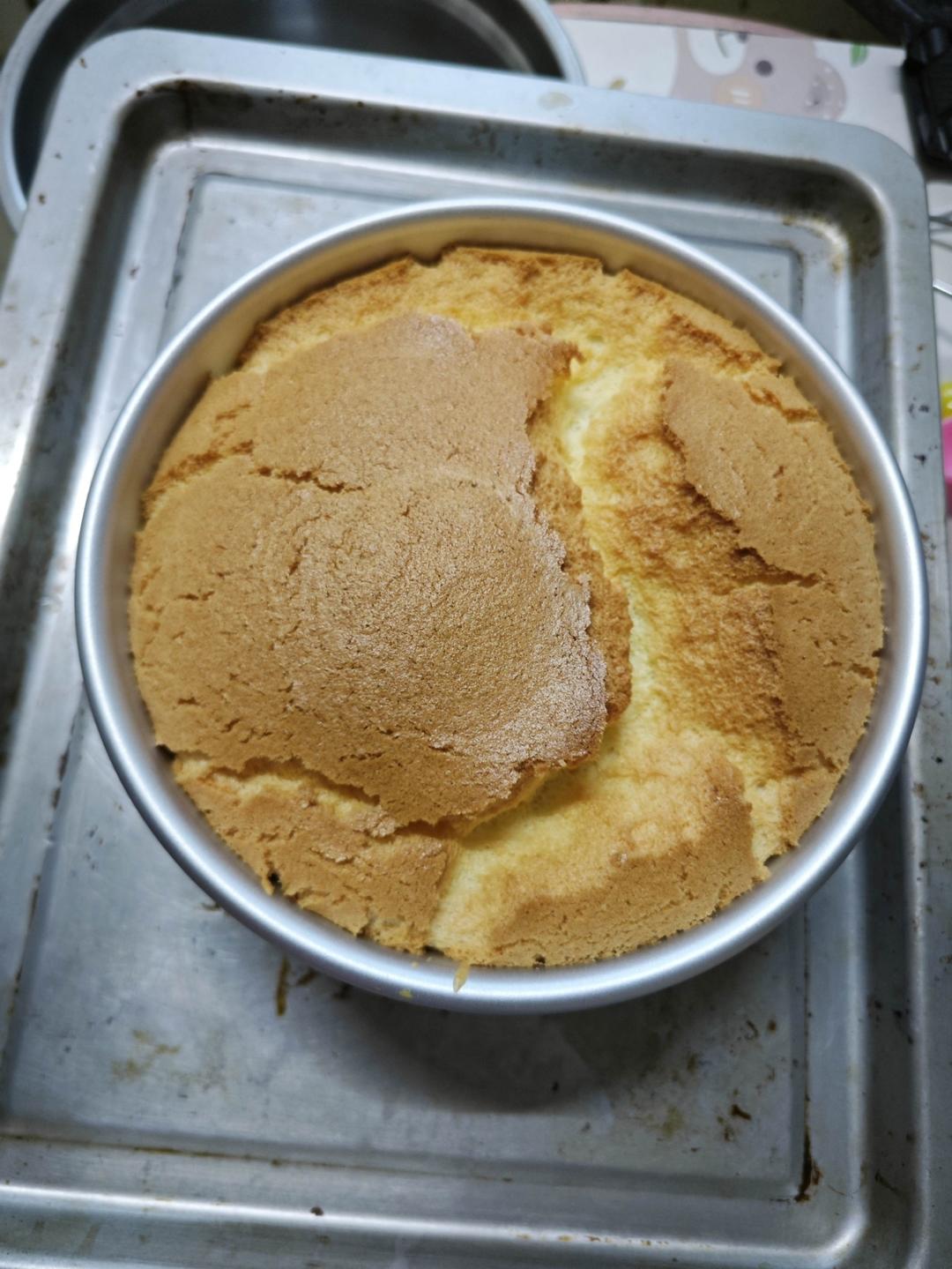 超柔软6寸戚风蛋糕(附8寸配方)零失败 超详细‼️含操作视频