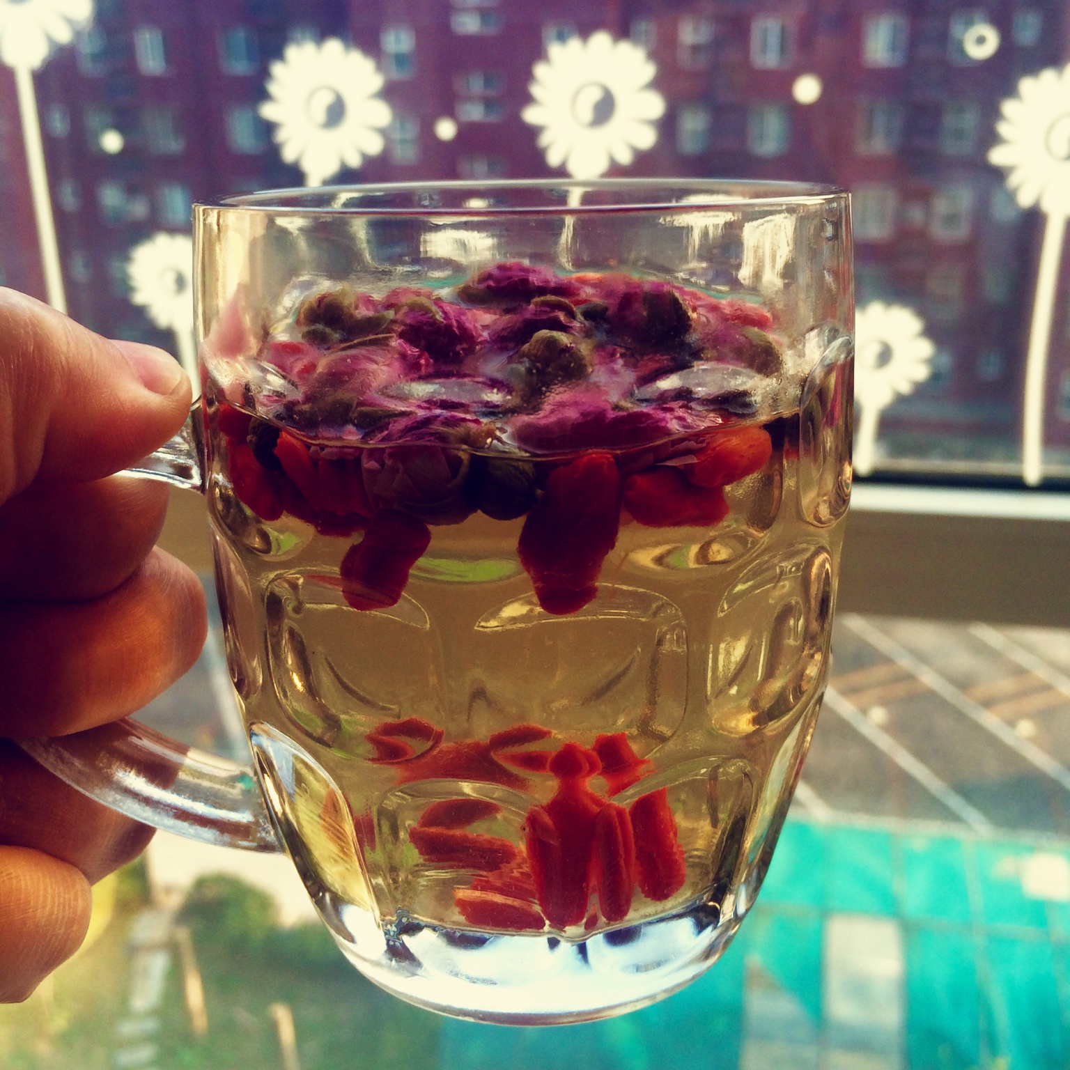 尐芊做的玫瑰枸杞茶