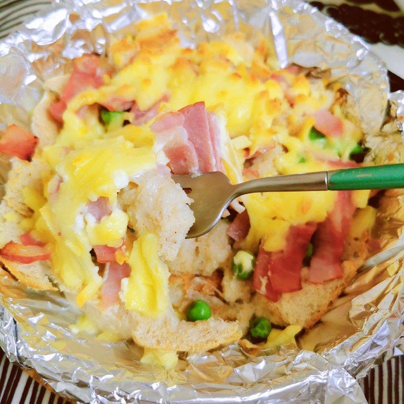 好好吃早饭——芝士焗吐司（只需要洗叉子）