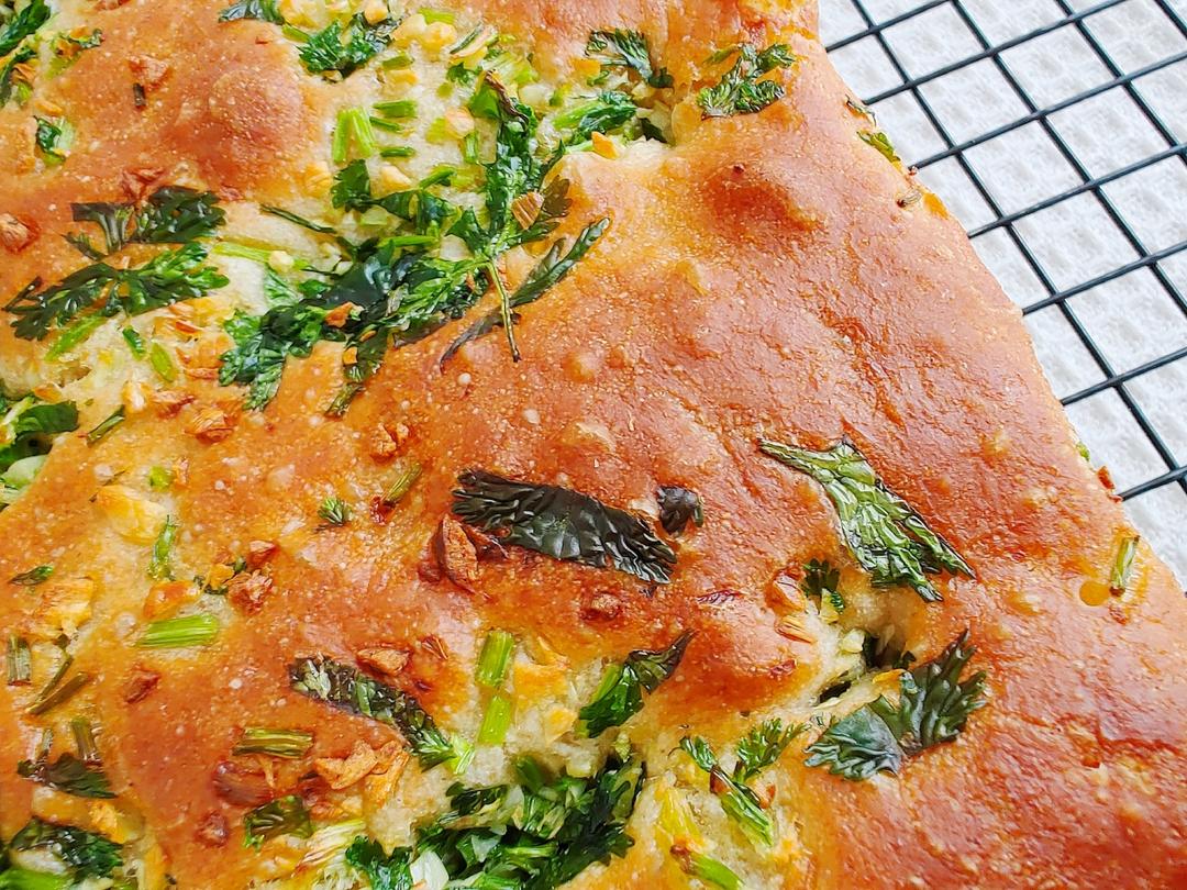 香菜大蒜佛卡夏的做法