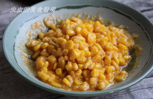 咸蛋黄系列：金沙玉米/咸蛋黄玉米的做法 步骤9