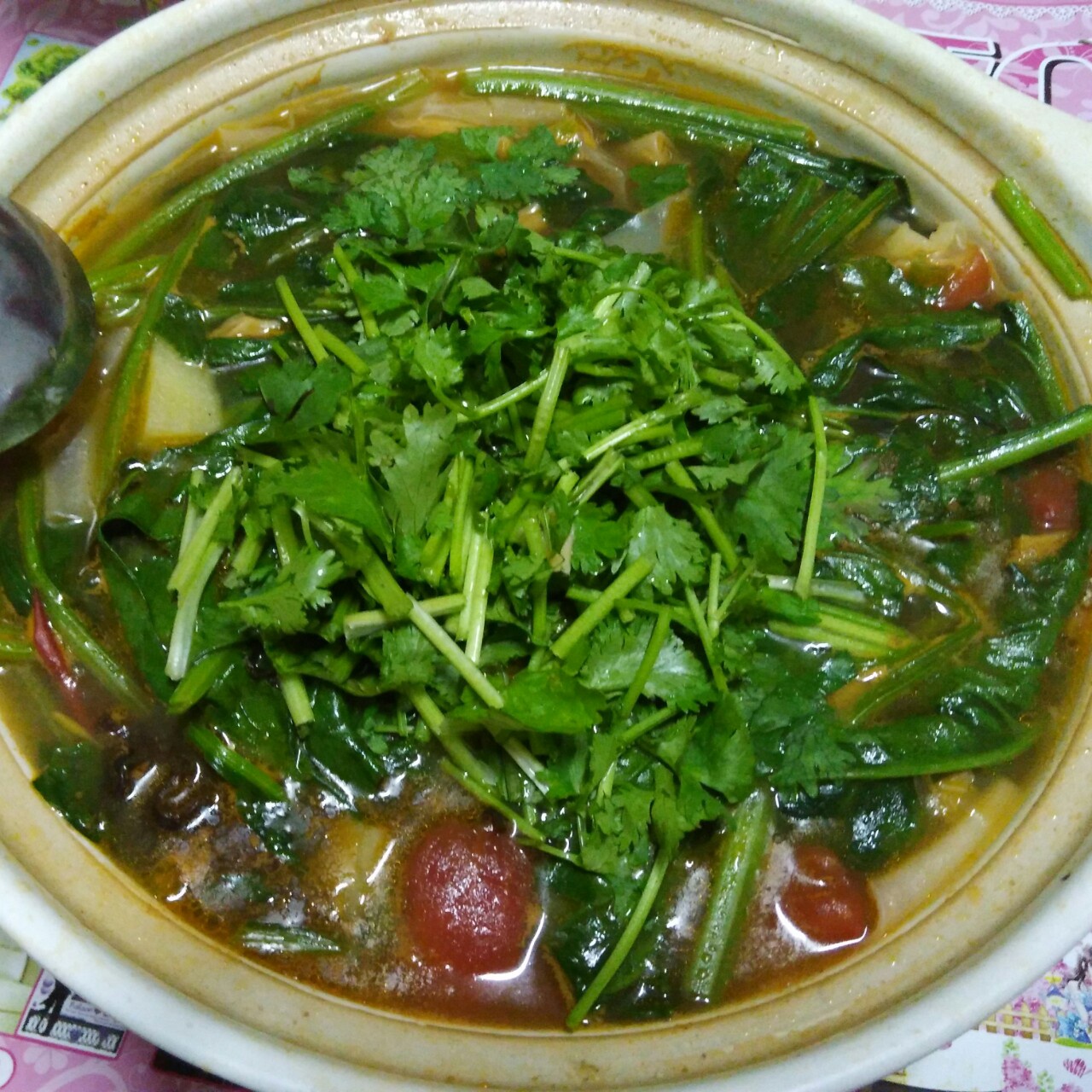最家常的普通汤面——西红柿鸡蛋龙须面