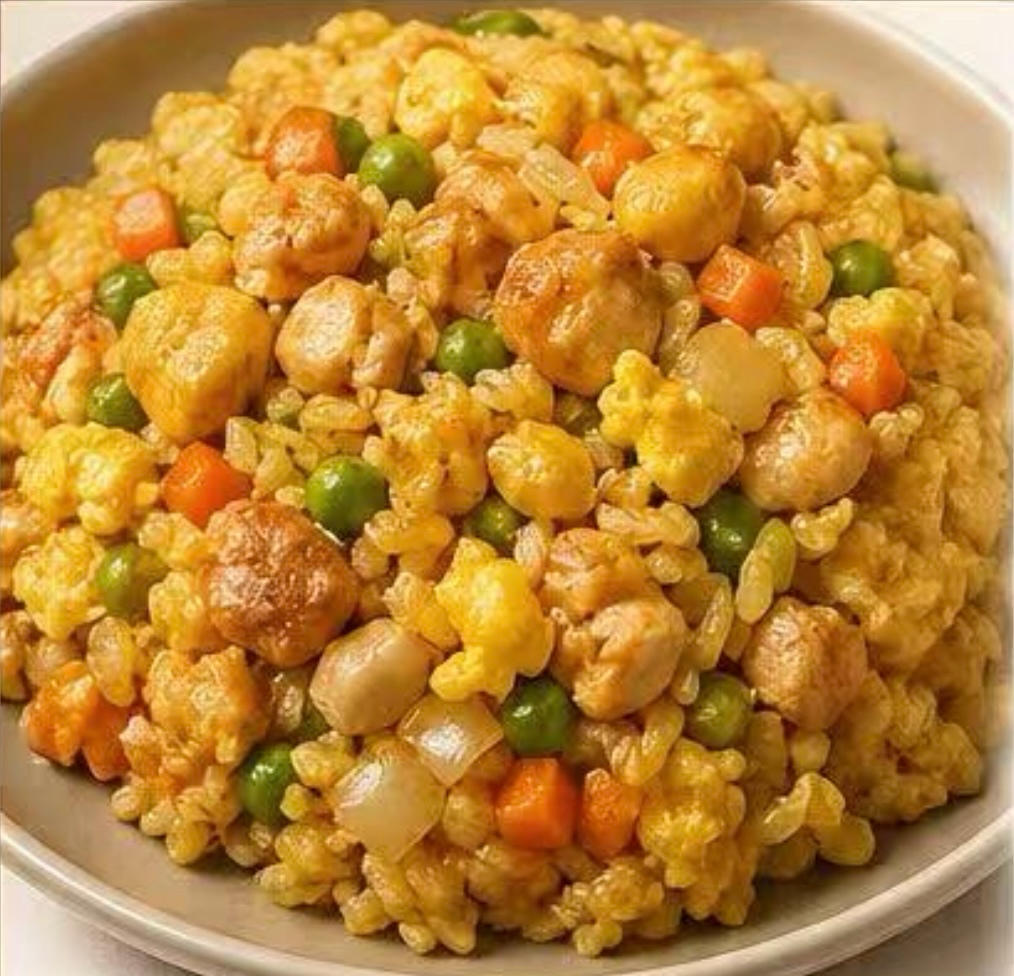 咖喱鸡胸肉炒饭
