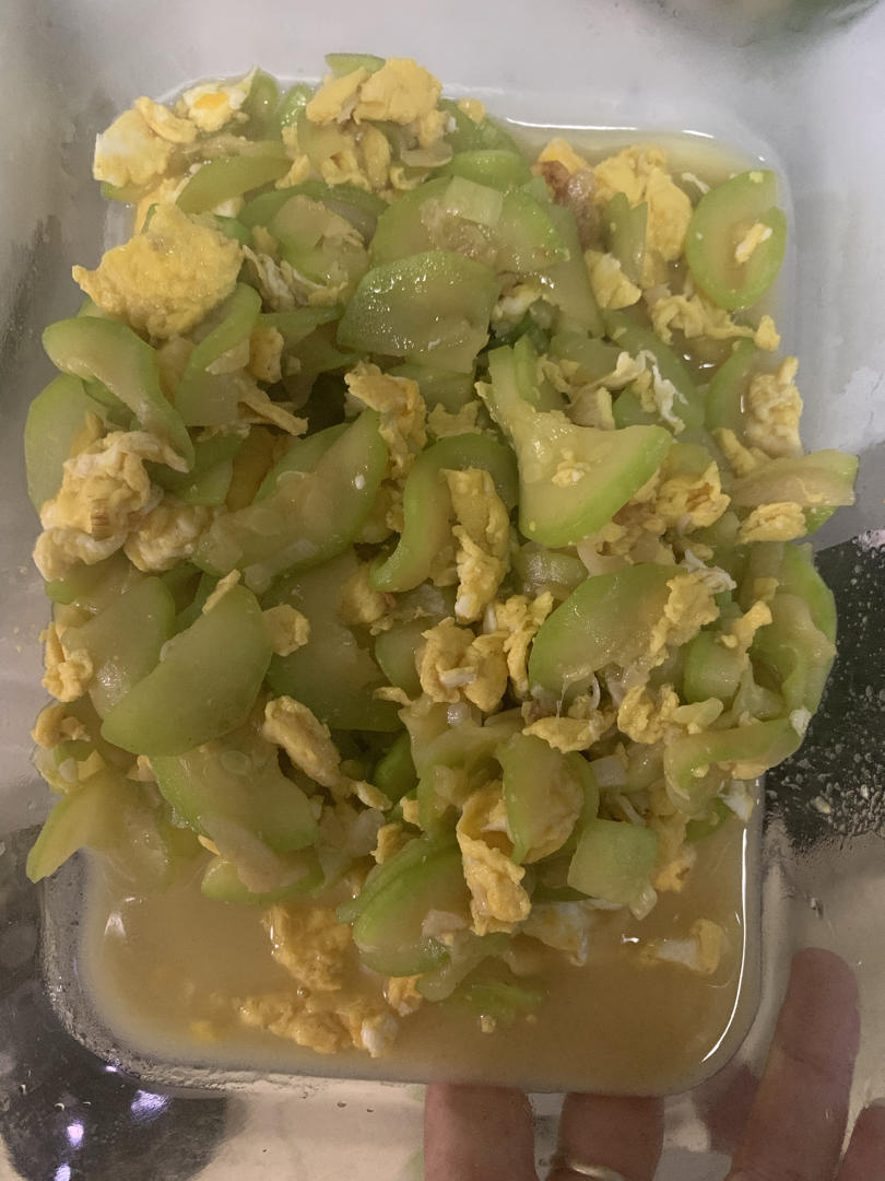 西葫芦炒鸡蛋(从不修图，拒绝夸张)