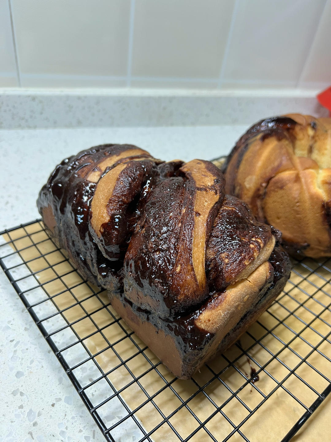 巧克力巴布卡面包Babka bread