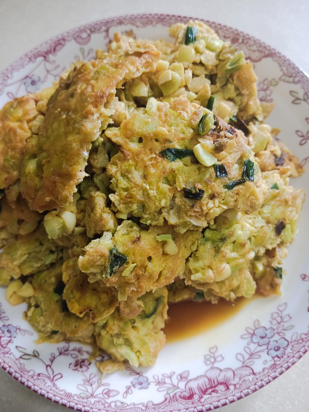 毛豆碎炒鸡蛋
