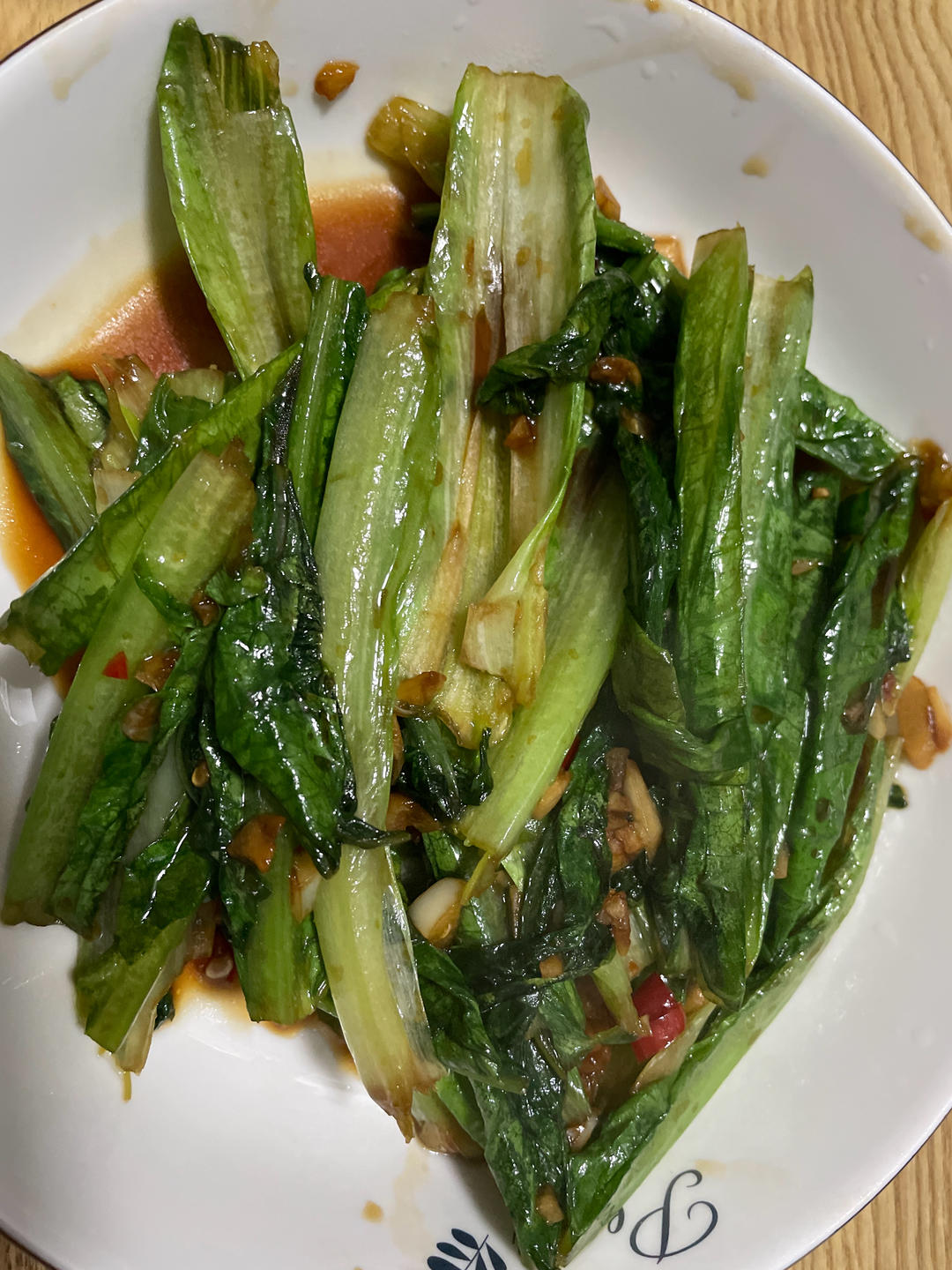 蒜蓉耗油清炒油麦菜，减脂快手菜，宝宝超爱，傻瓜步骤，屡试不爽，好吃且下饭，鲜香爽口！！