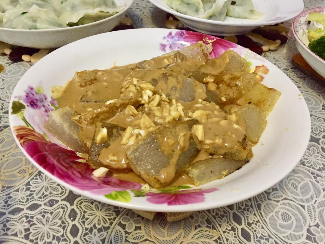 油煎焖子