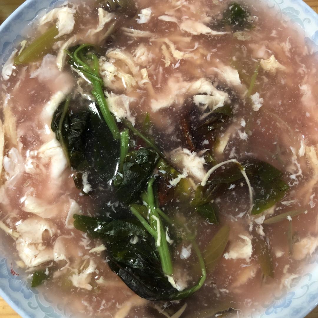 堂妈小厨——鸡丝莼菜汤