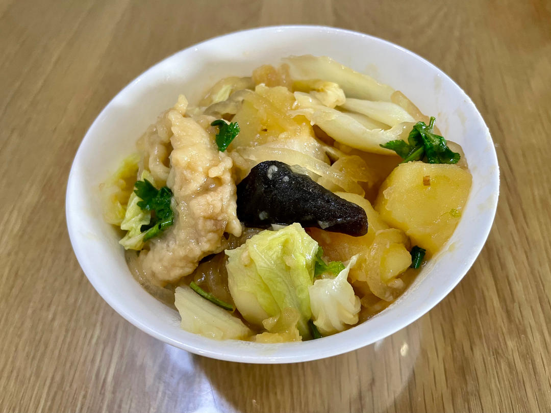 白菜炖土豆