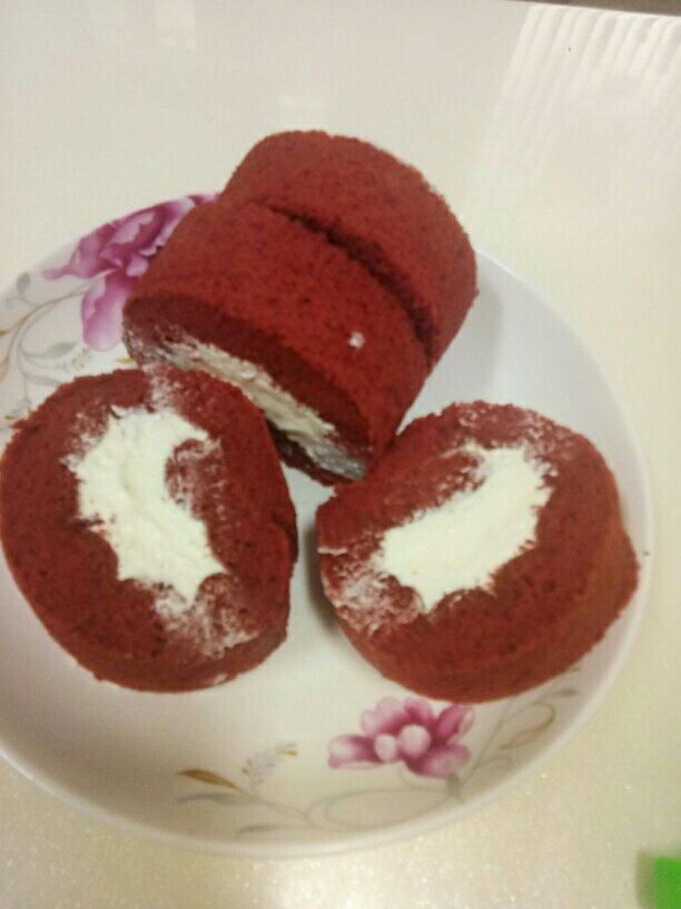 红丝绒蛋糕卷（完美毛巾底）