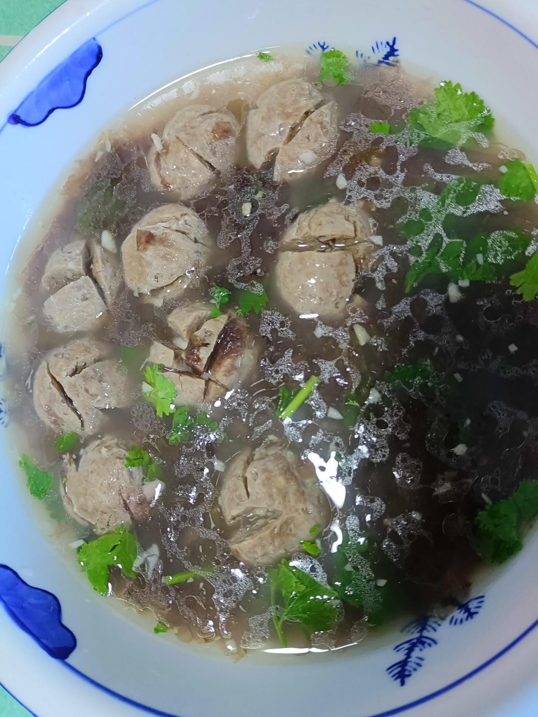 紫菜牛肉丸汤，多一步超香