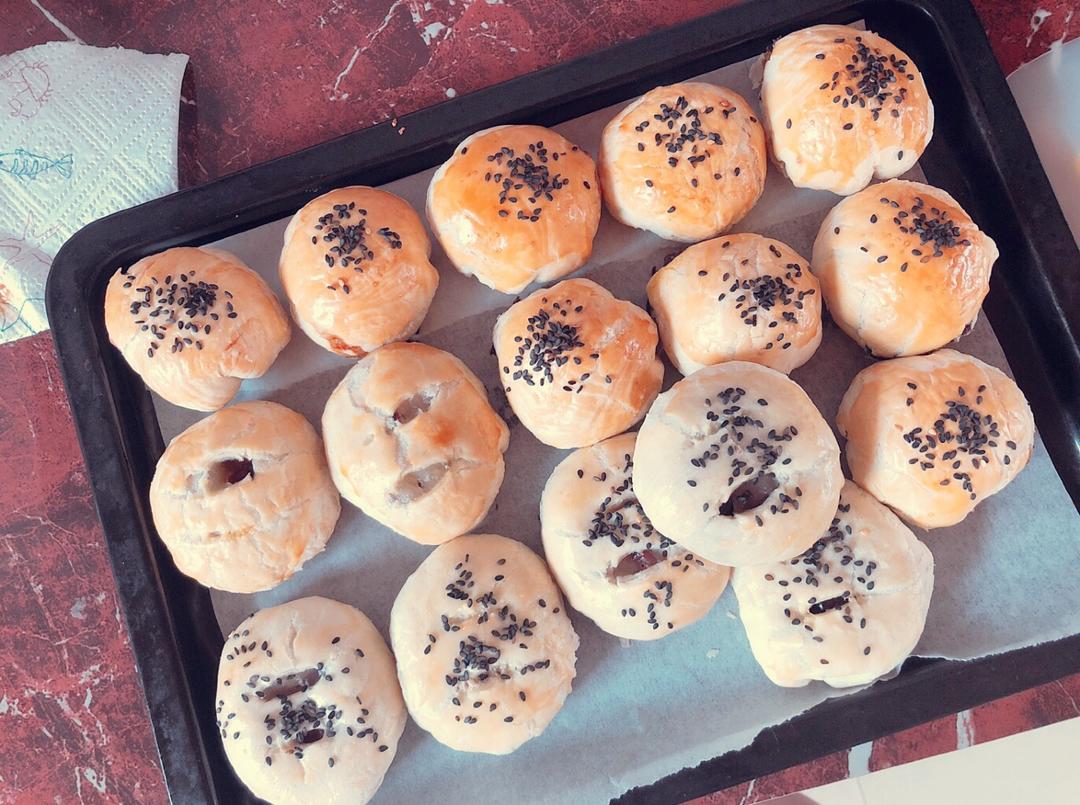 老婆饼 蔓越莓糯米馅 黄油版