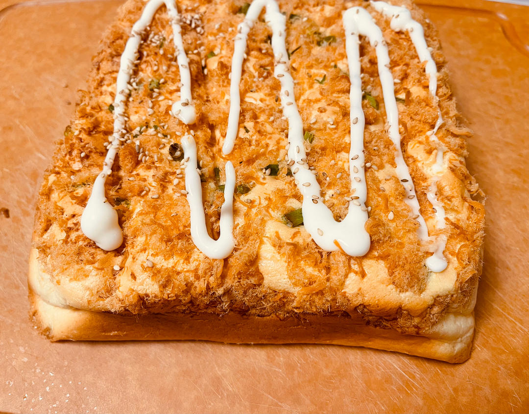 低卡葱香肉松蛋糕，少糖少油无负罪感