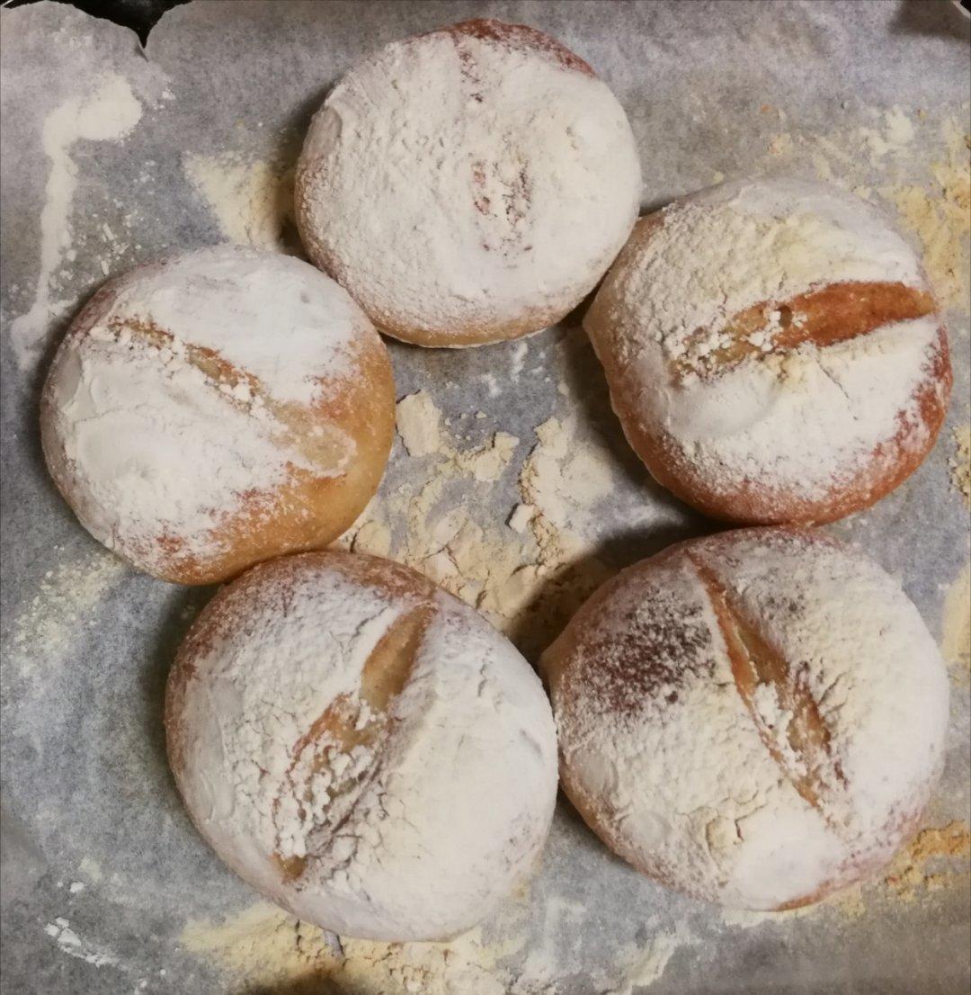 免揉基础小欧包 No knead basic bread