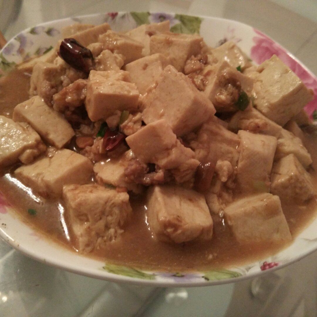 家常红烧肉末豆腐
