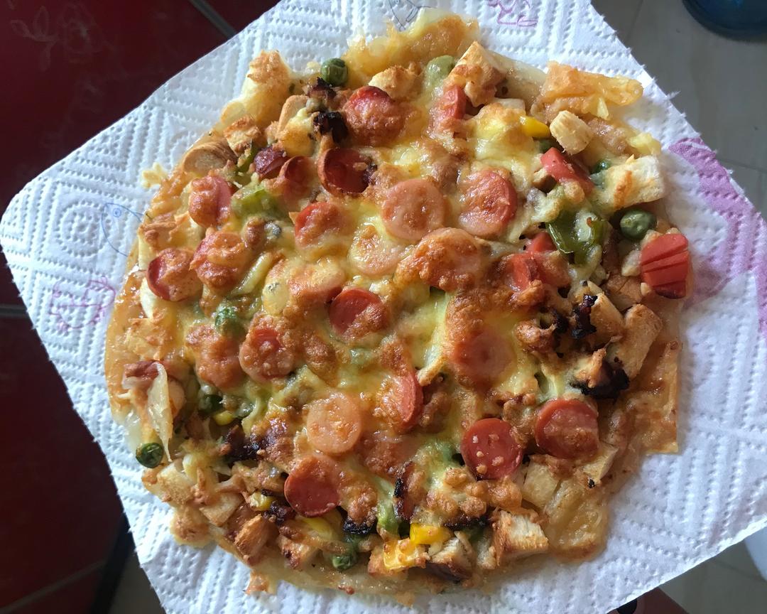 手抓饼皮做披萨的做法
