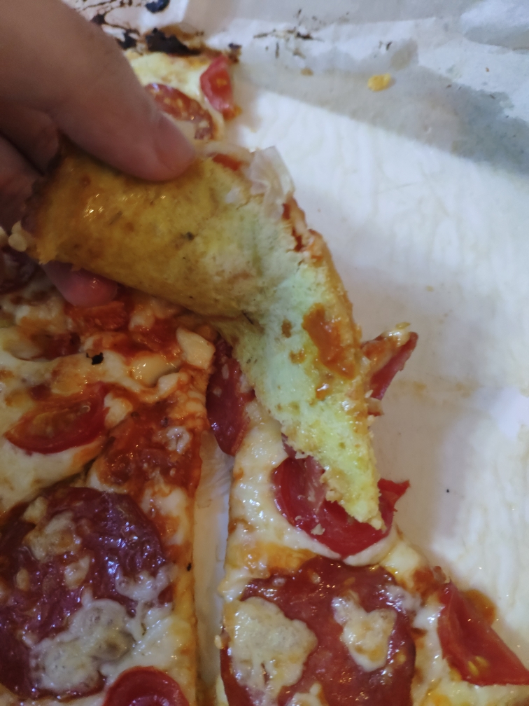 花菜饼底萨拉米香肠pizza（低碳）的做法 步骤9