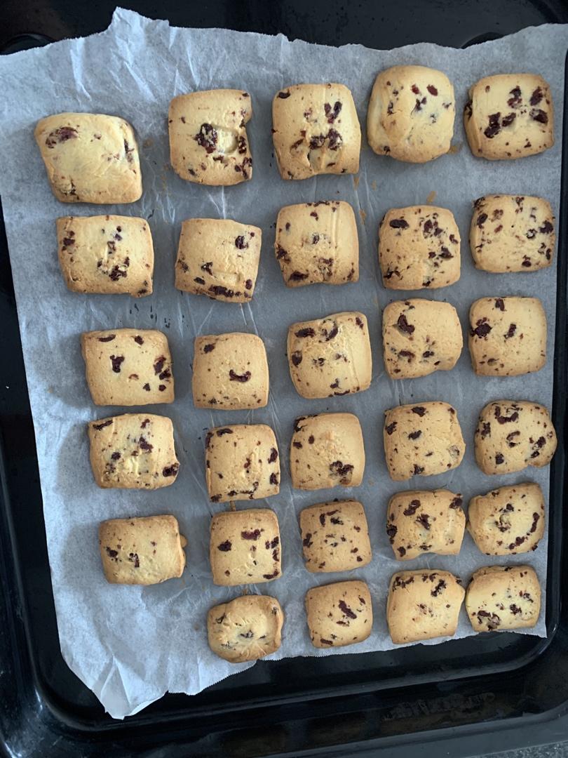低糖少油版蔓越莓饼干
