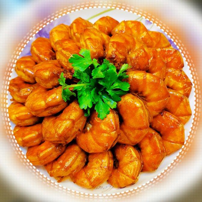 糖醋开背虾