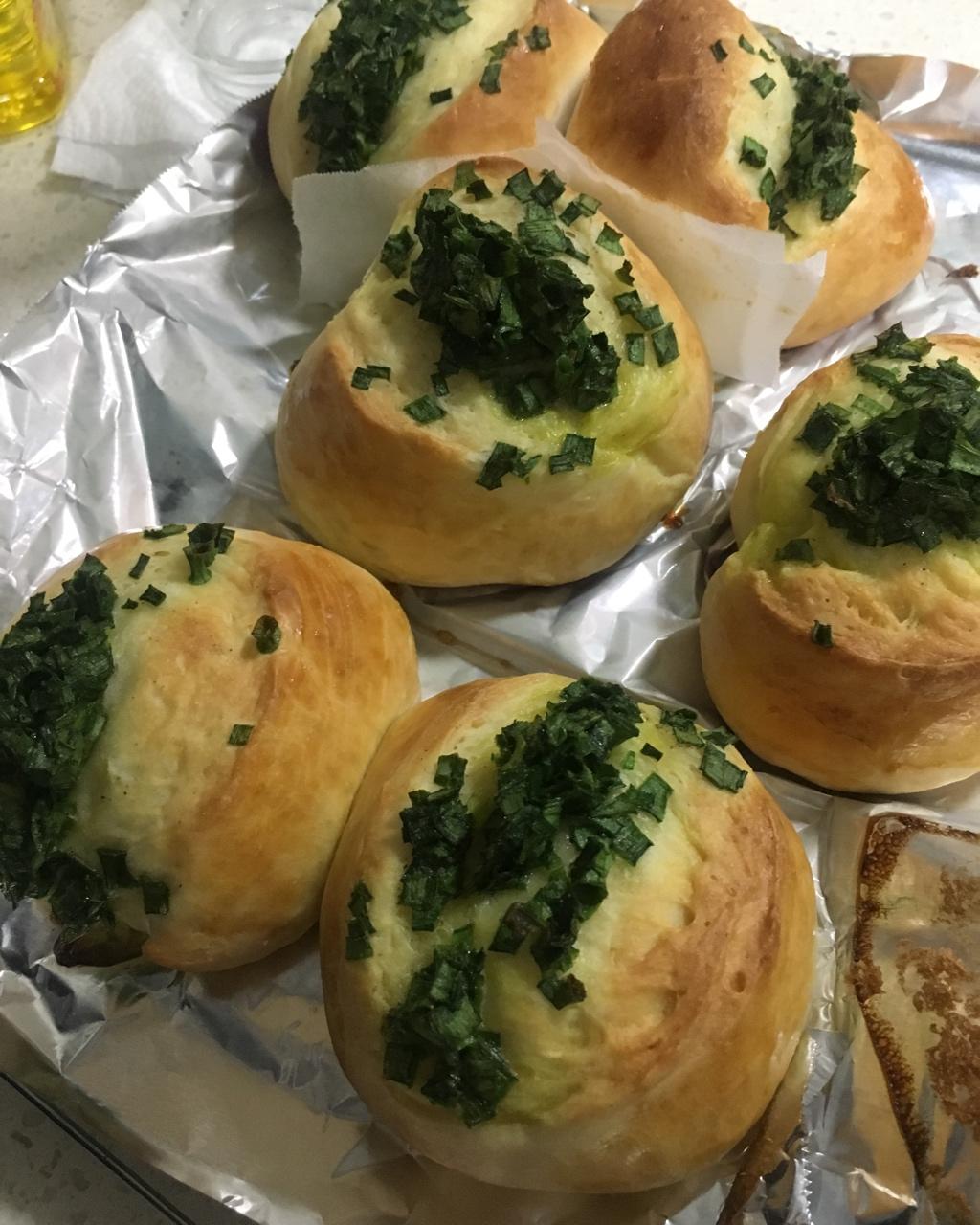 经典台式面包—香葱面包