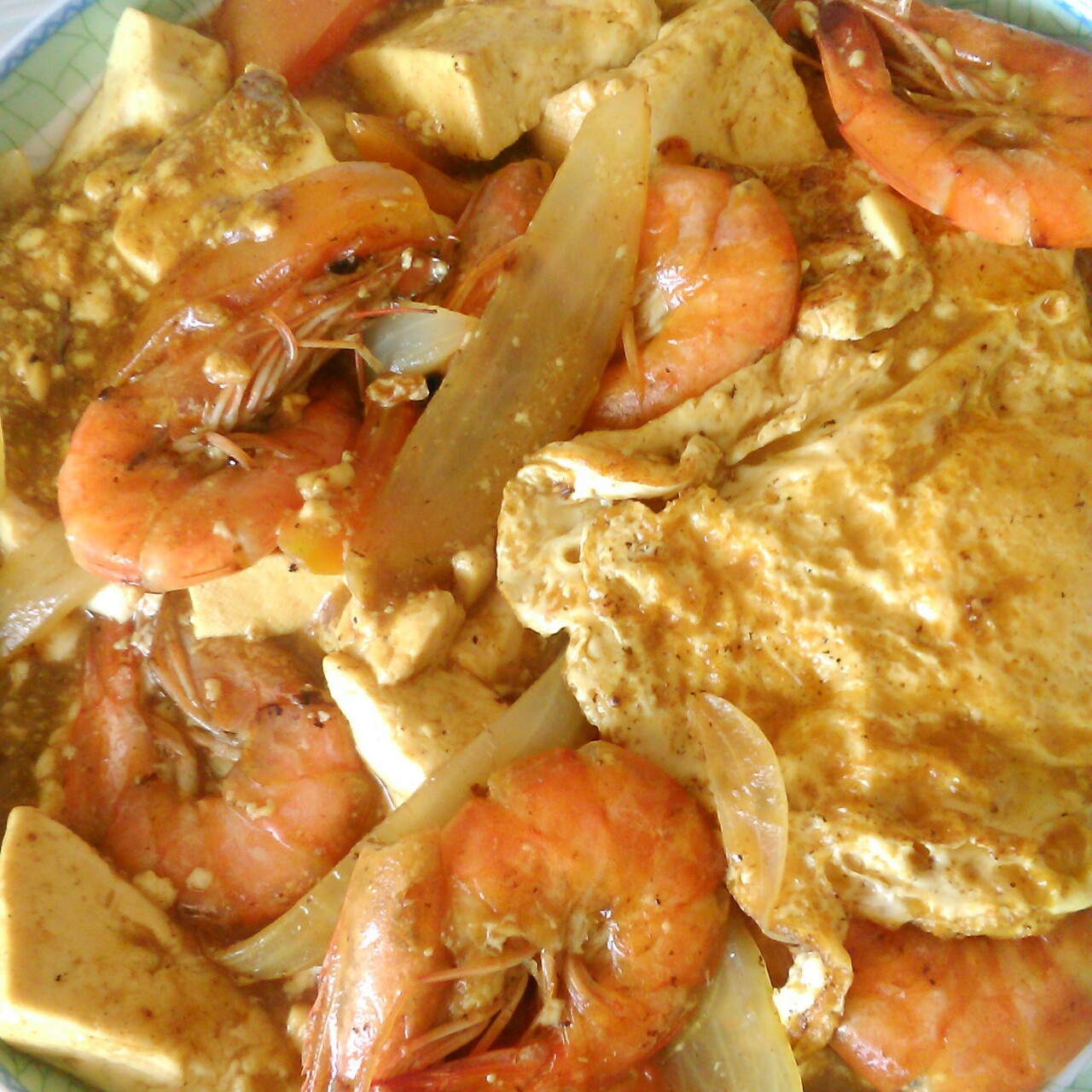 黄金咖喱虾