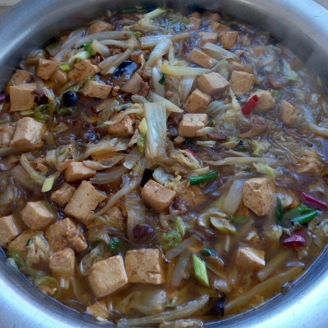 白菜豆腐粉条（素食）