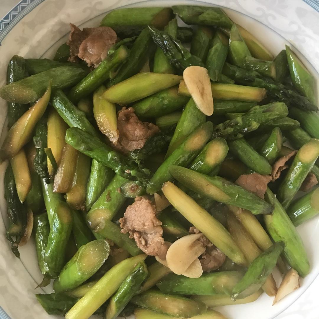 清炒芦笋虾仁