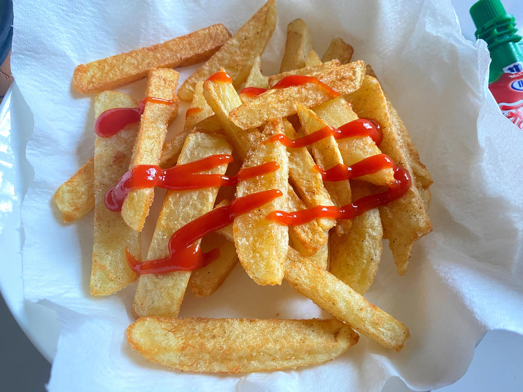 最简单炸薯条，比买的还好吃