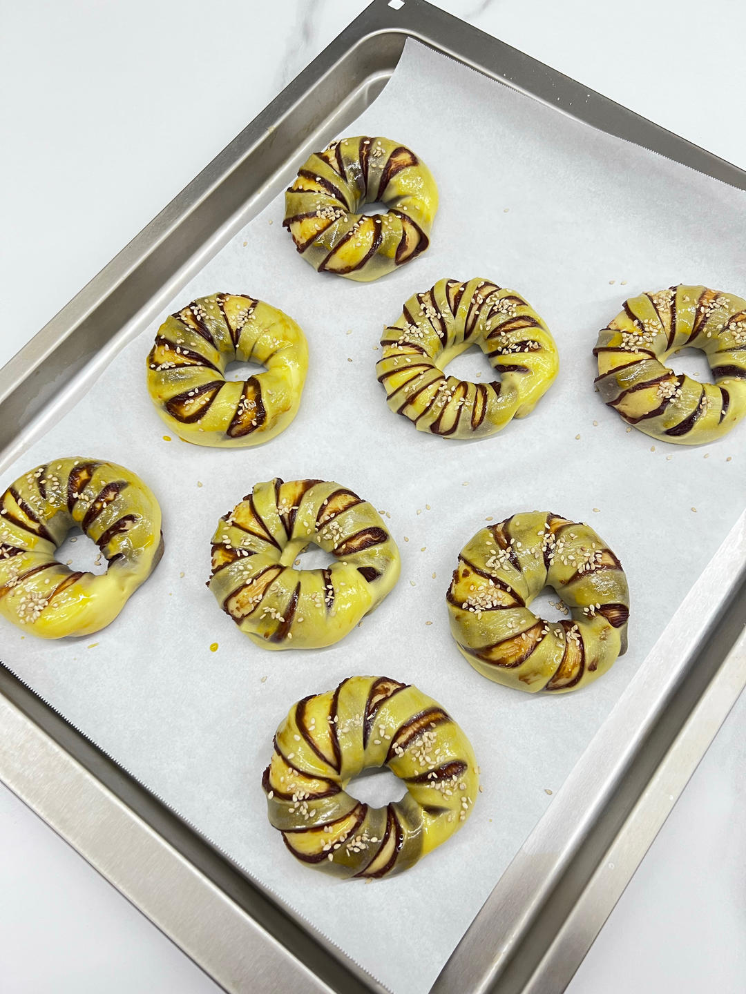 豆沙面包圈（一次发酵）