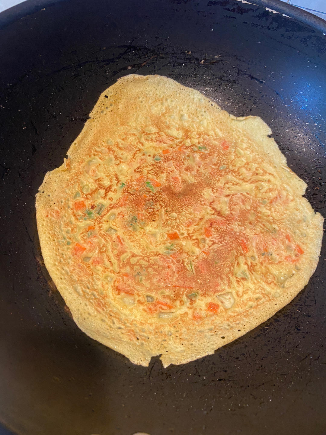 简单快手鸡蛋饼 柔软翻面不破