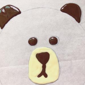 超萌布朗熊🧸 6寸巧克力戚风蛋糕的做法 步骤4
