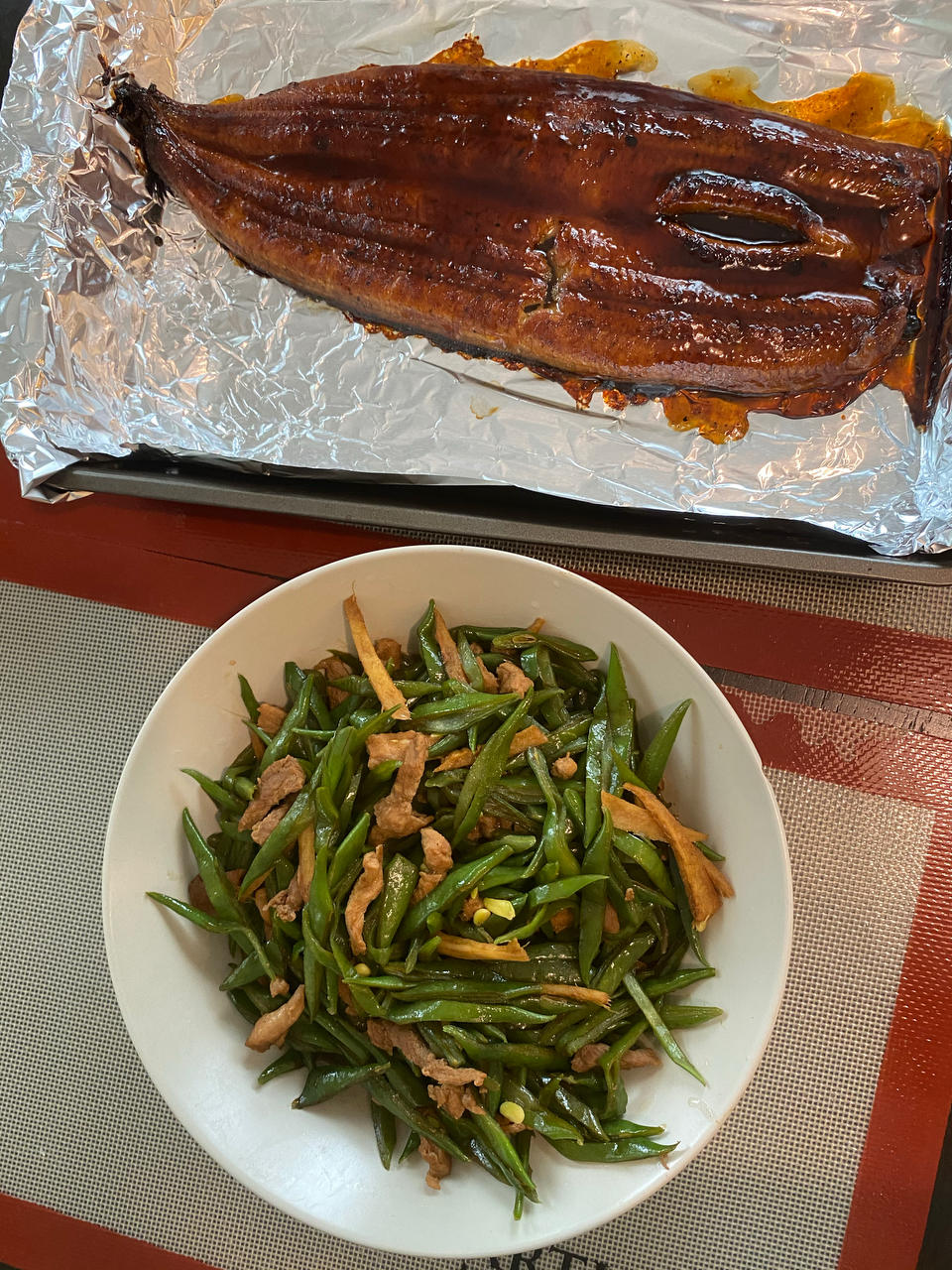 炒肉就得嫩—豆角炒肉（四季豆）