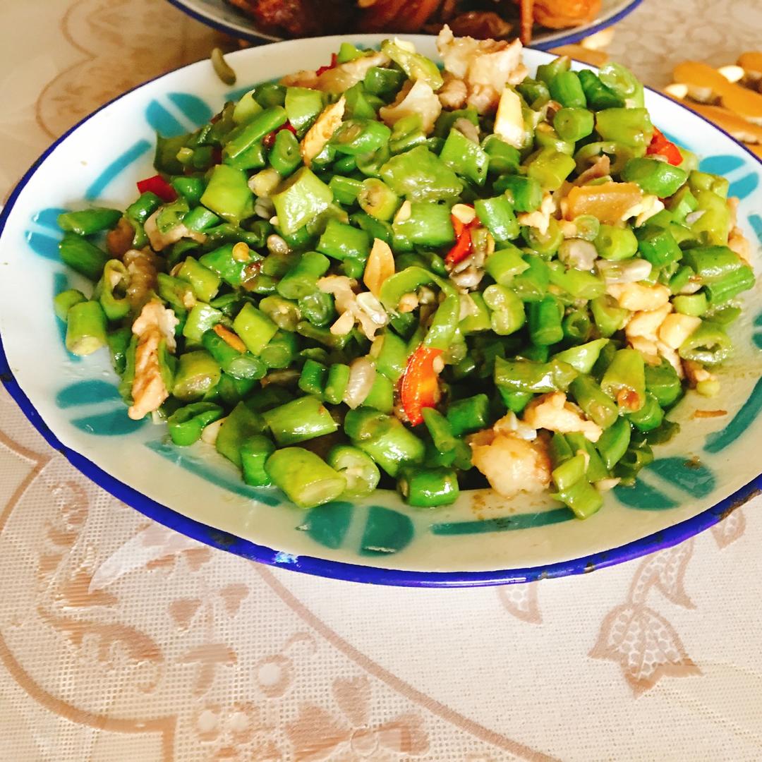 肉沫豆角下饭菜