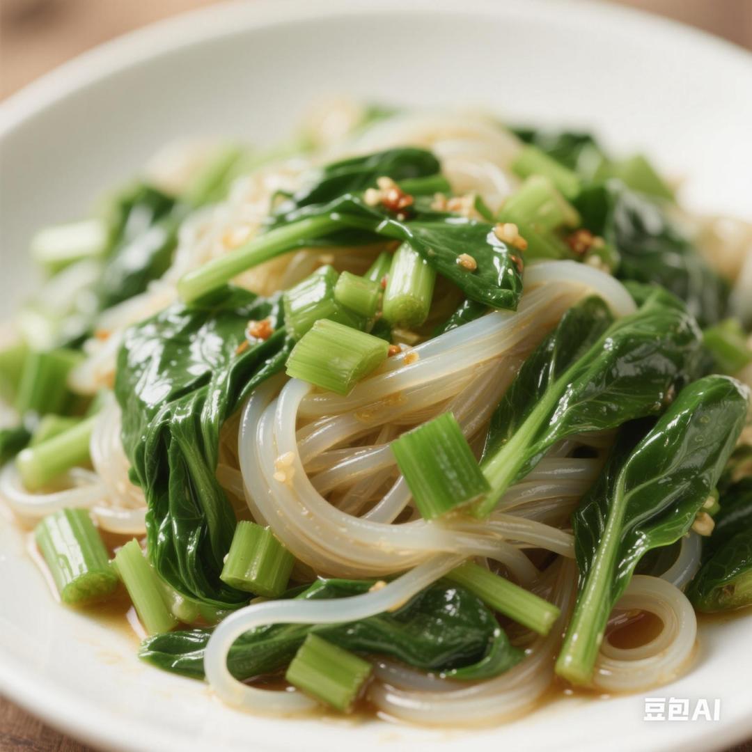 凉拌菠菜粉丝
