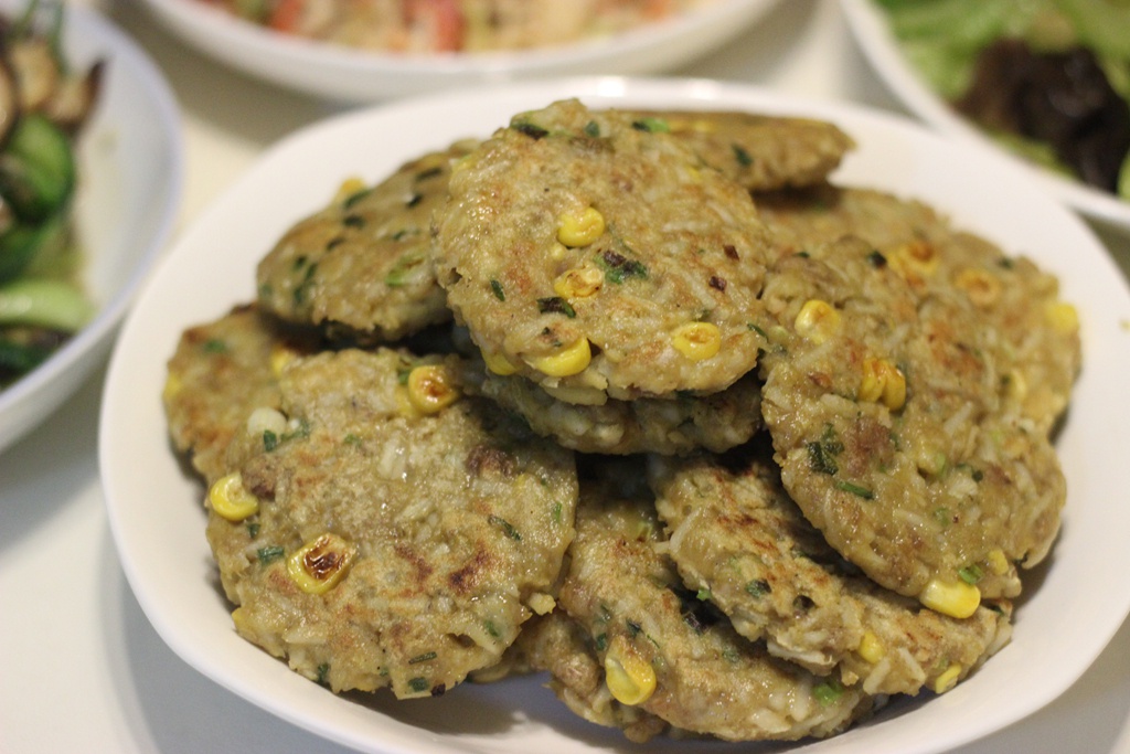 莲藕玉米肉饼