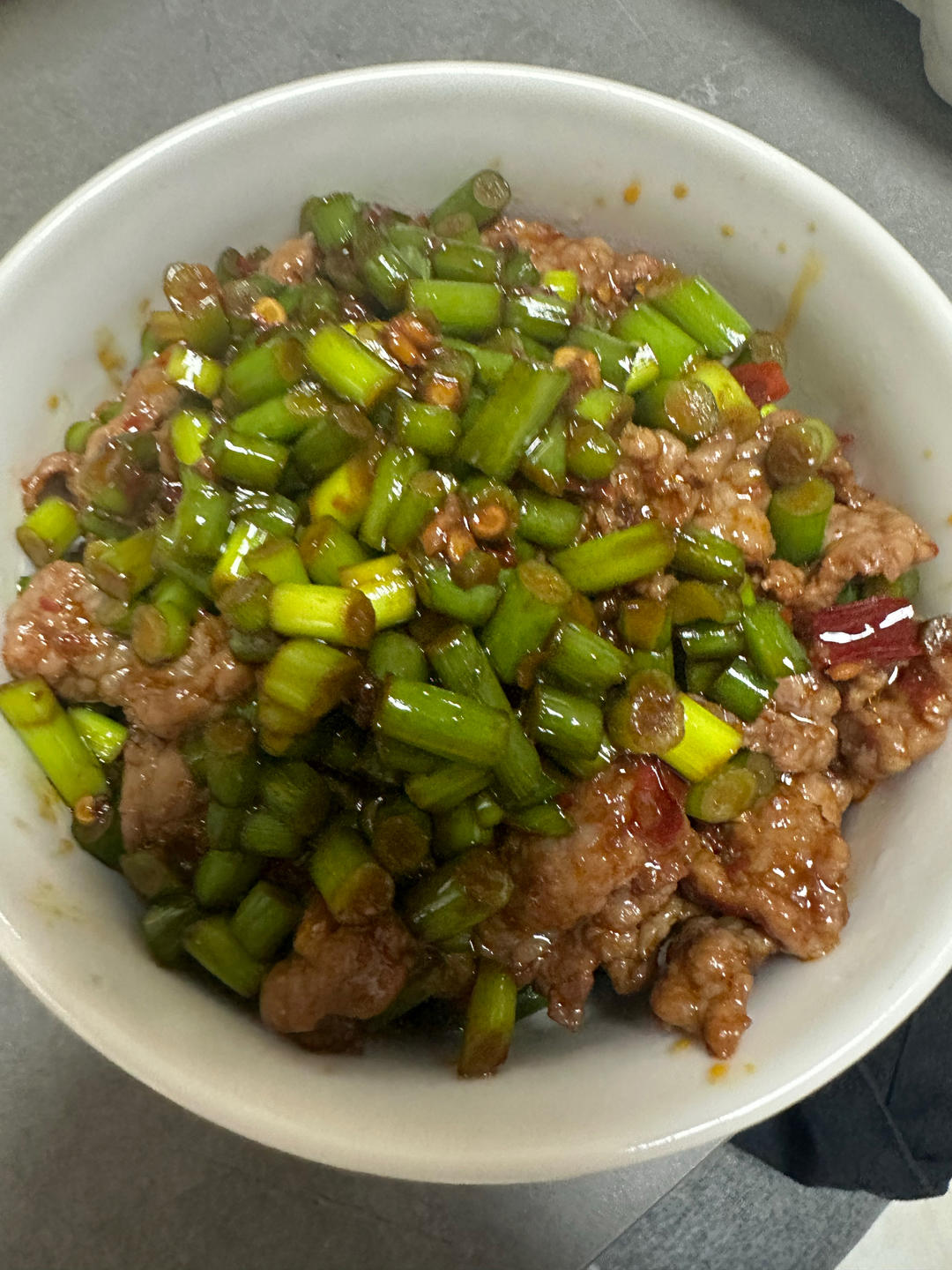 蒜苔牛肉
