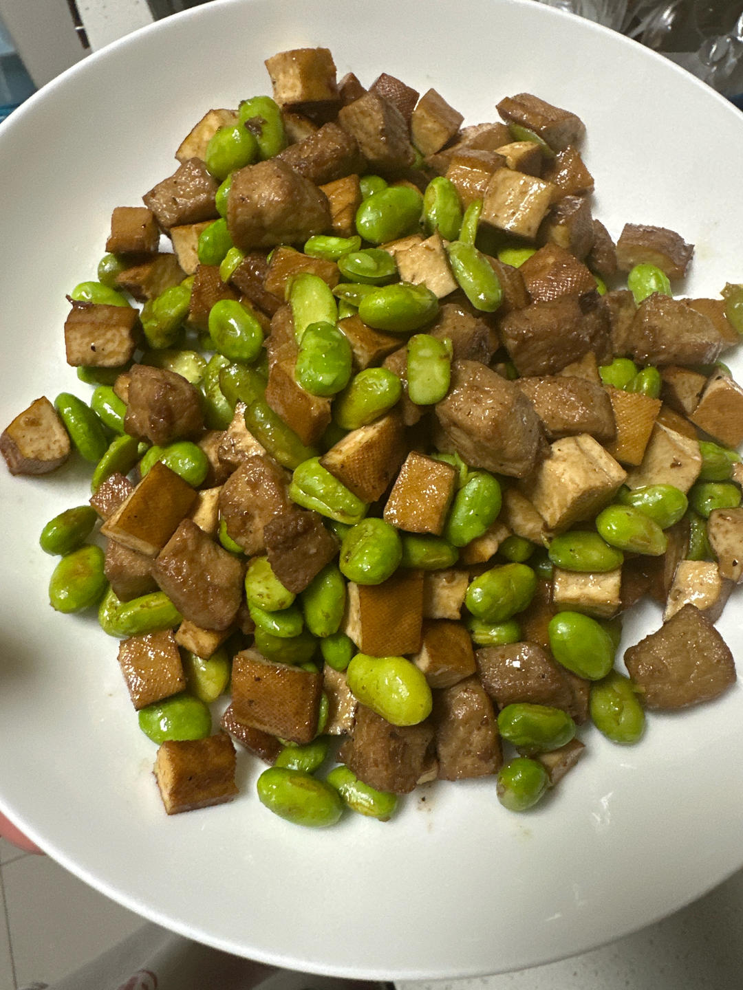 超下饭的毛豆米干子炒肉