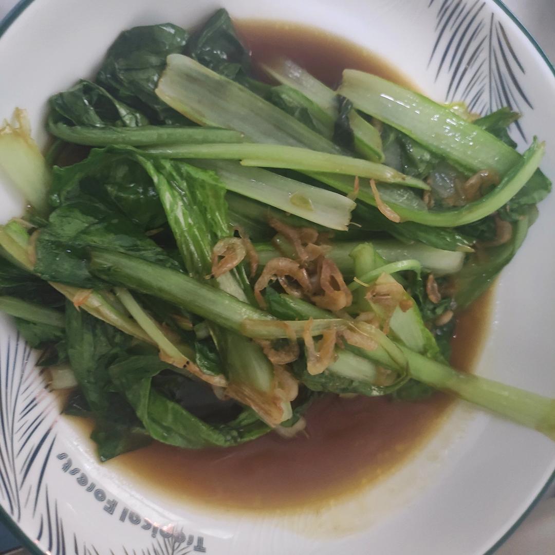 超级好吃的虾皮小白菜