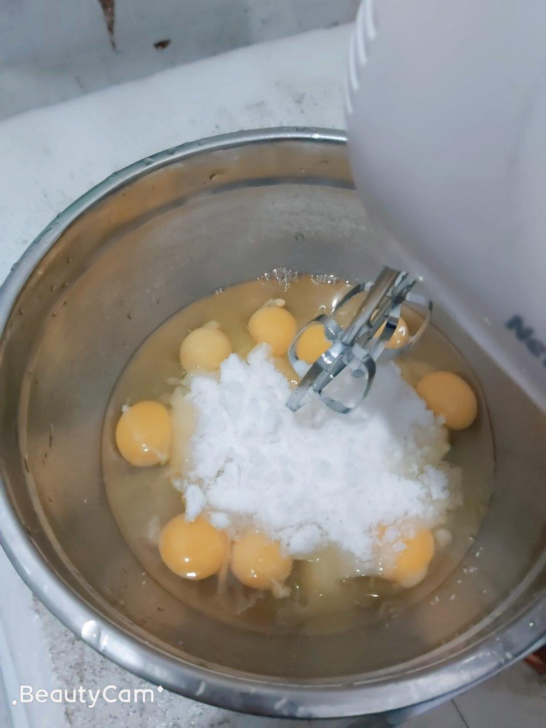 蒸糯米蛋糕：不分蛋无油无水无泡打粉可蒸可烤可电饭煲